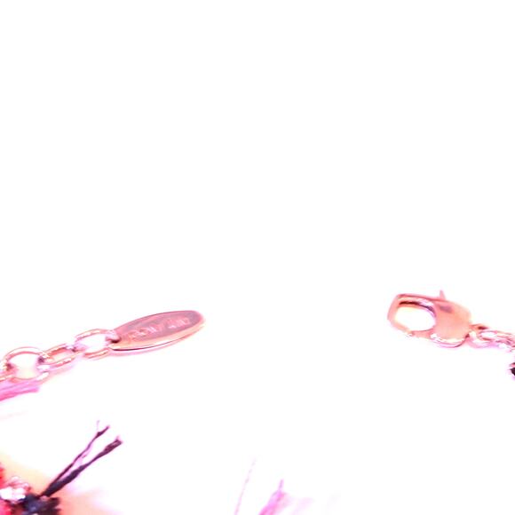 Joomi Lim Women's Onxy and Gemstone Cystal Fringe Link Bracelet NWOT 158 - Picture 4 of 9